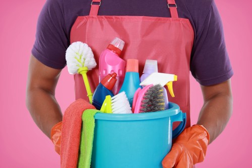 Careful oven cleaning process for a home kitchen in Bermondsey