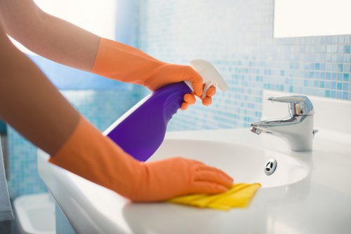 Domestic cleaning service in a Bermondsey home kitchen