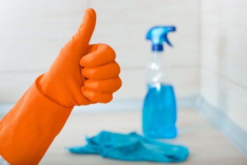 Commercial cleaner in a Bermondsey office space